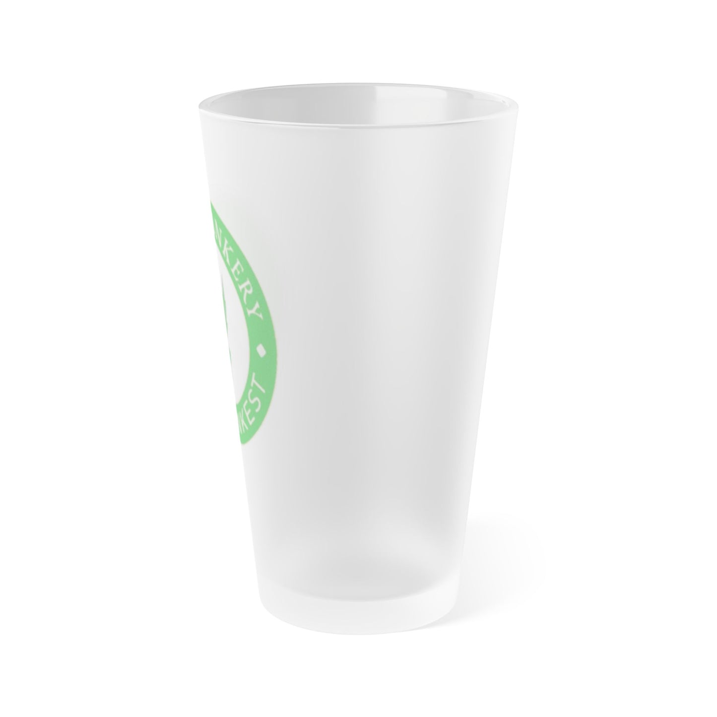 Frosted Pint Glass - Dink's Dankery - 16oz Party Glass for Cannabis Lovers